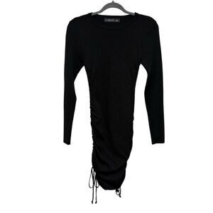 Princess Polly Lioness black black military minds long sleeve mini dress size sm
